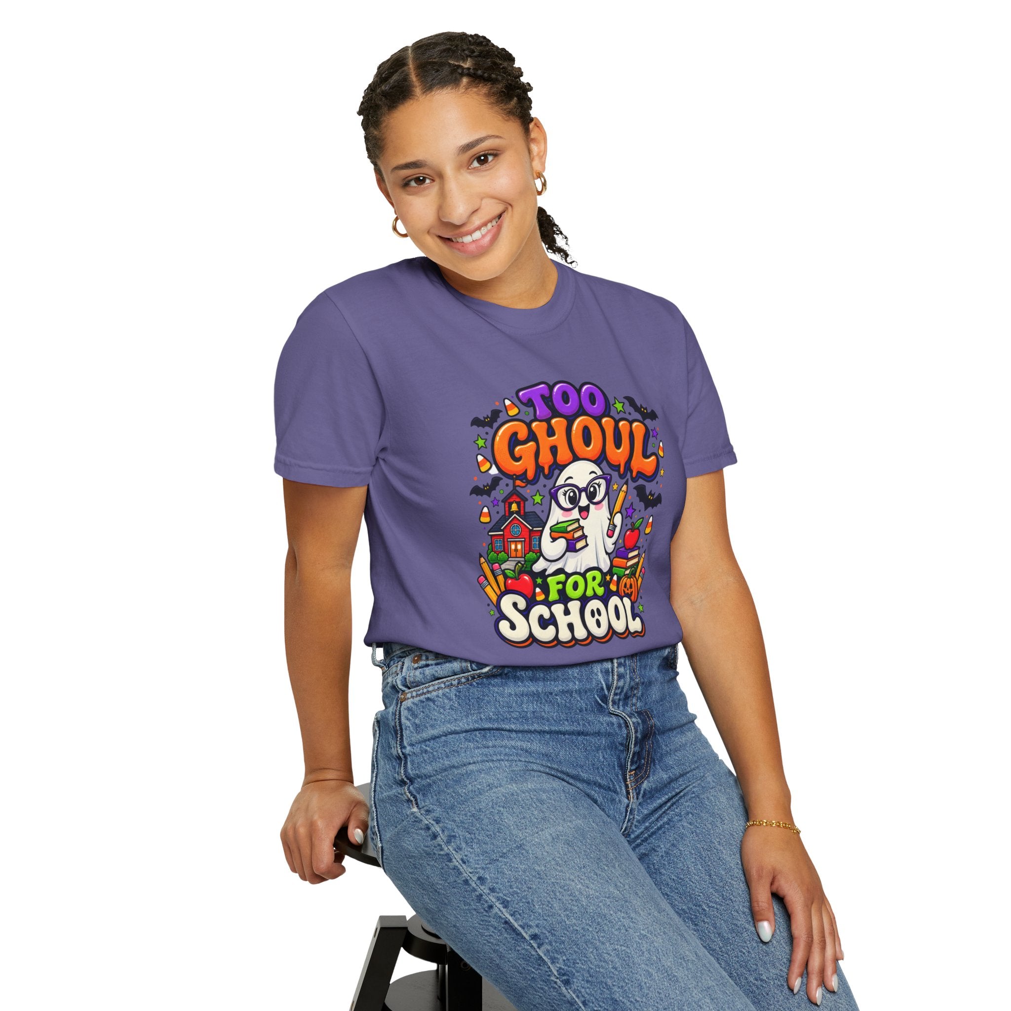 Too Ghoul for School T-Shirt — Cute Halloween Ghost Back-to-School Tee