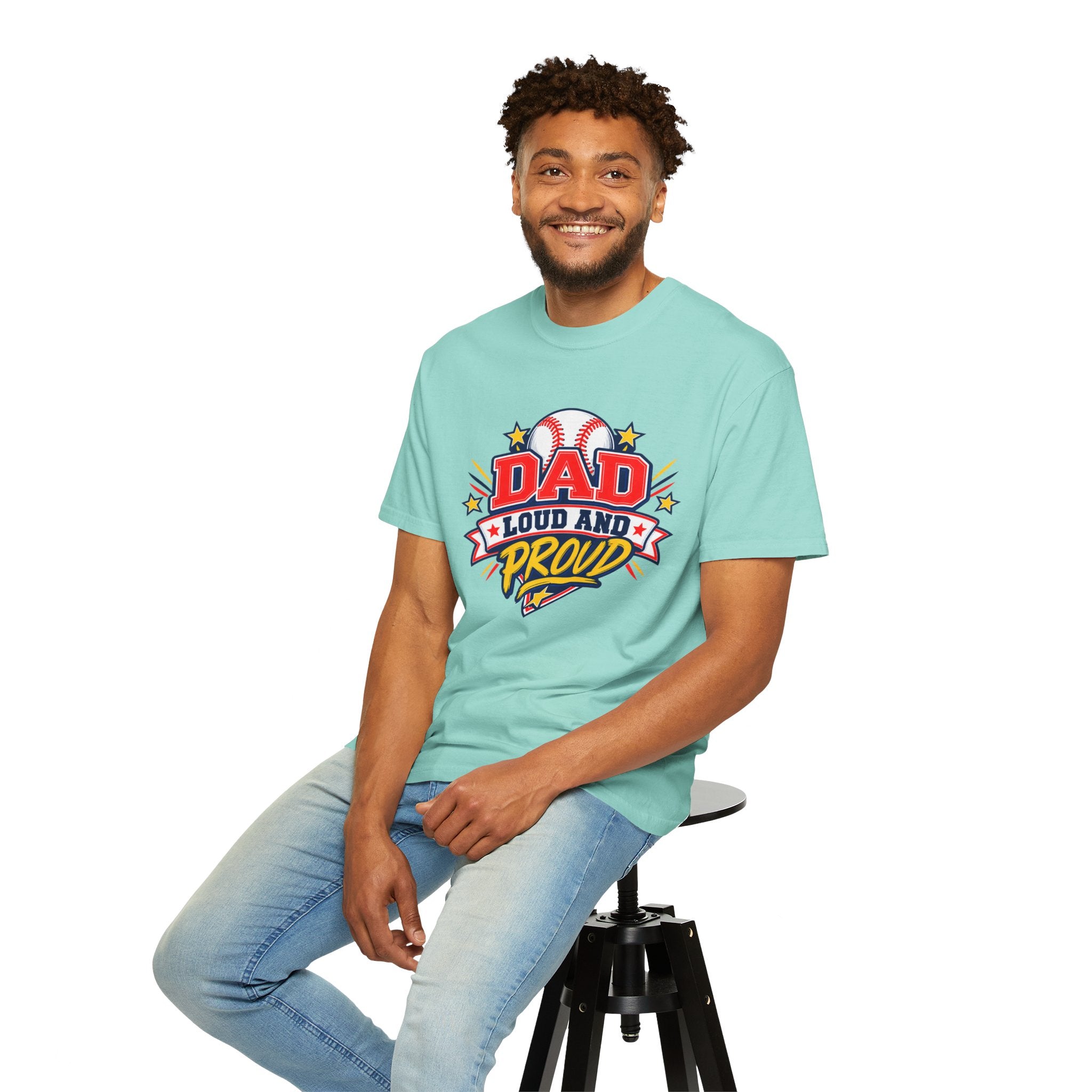 Baseball Dad Loud and Proud Comfort Colors® Tee ⚾️⭐