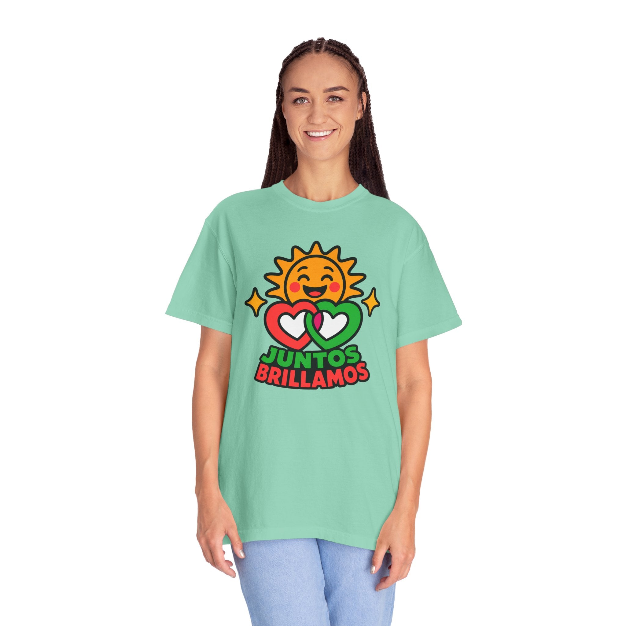 Juntos Brillamos Latino Heritage Heavyweight Tee ☀️❤️