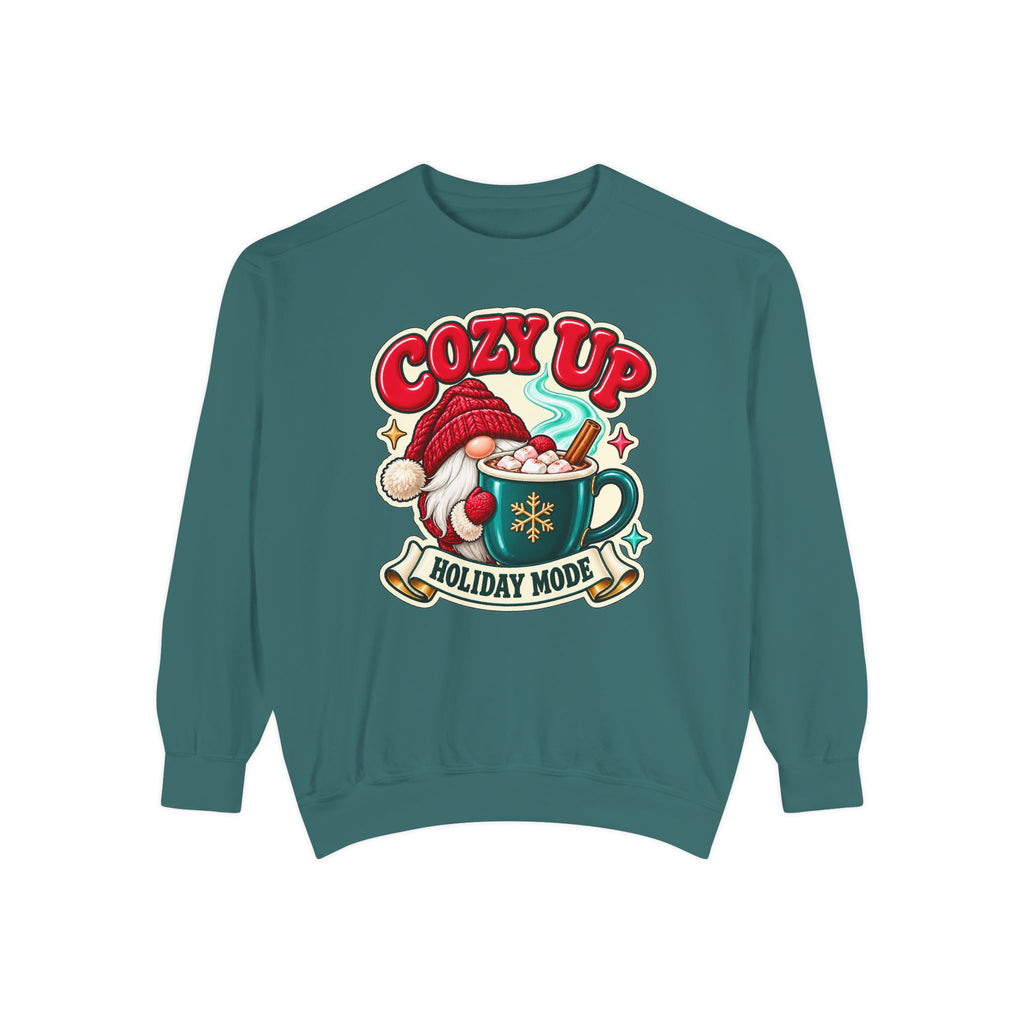 Cozy Up Christmas Mode Gnome Cocoa Sweatshirt