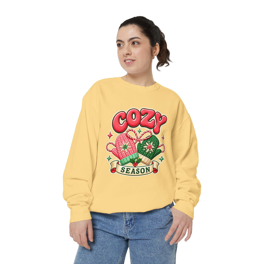 Cozy Season Christmas Sweatshirt 🧤🎄☕️