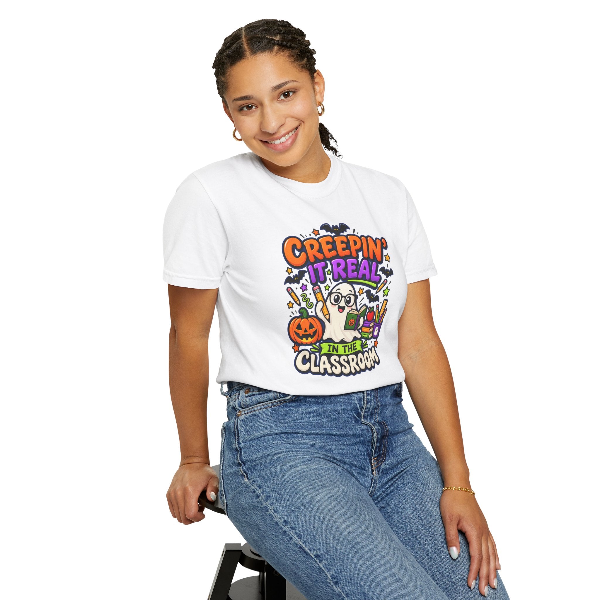 Creepin' It Real in the Classroom Halloween T-Shirt