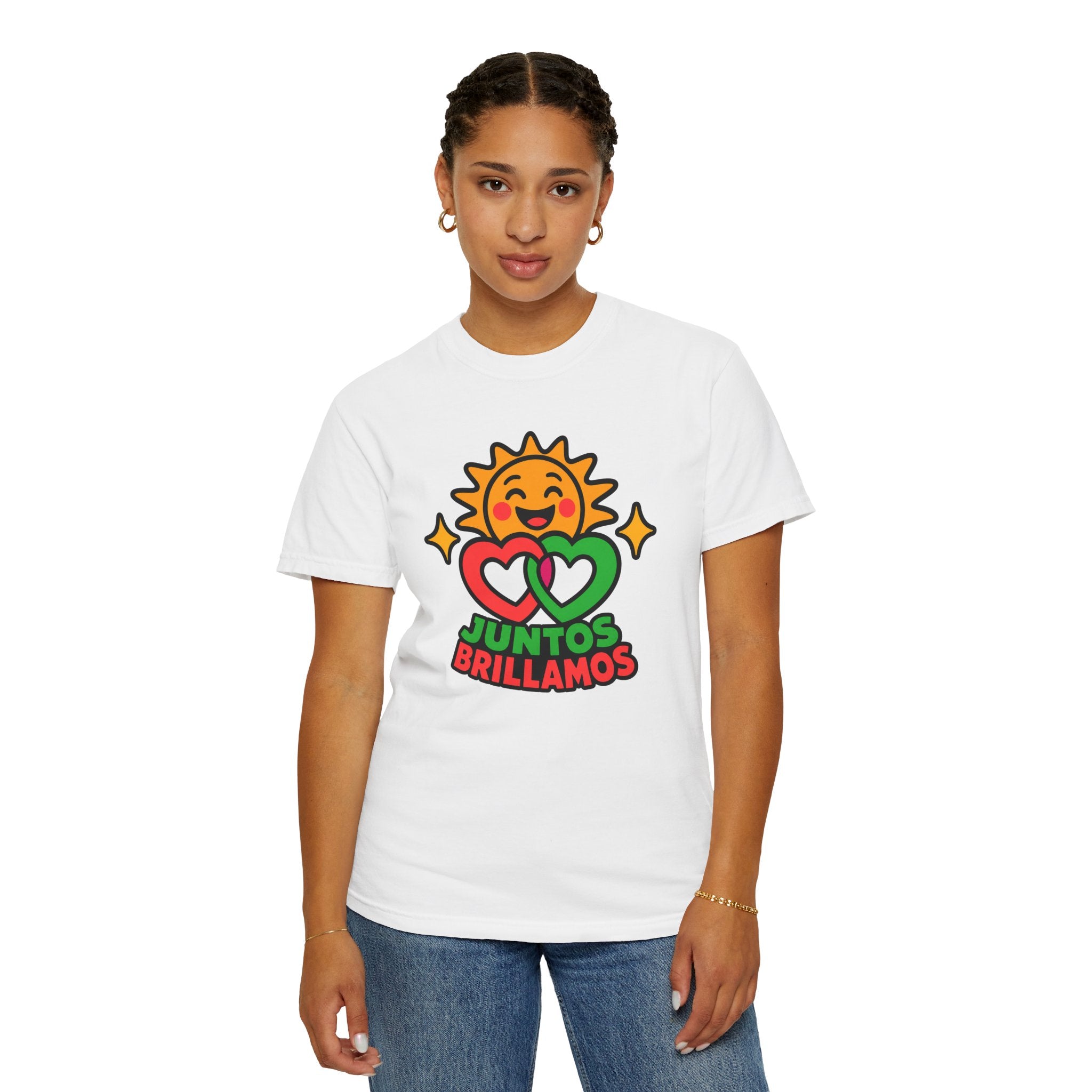 Juntos Brillamos Latino Heritage Heavyweight Tee ☀️❤️