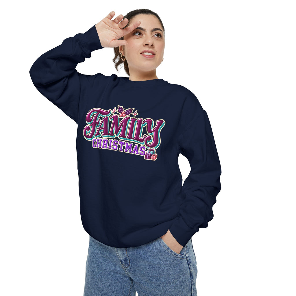 Family Christmas Retro Holiday Sweatshirt