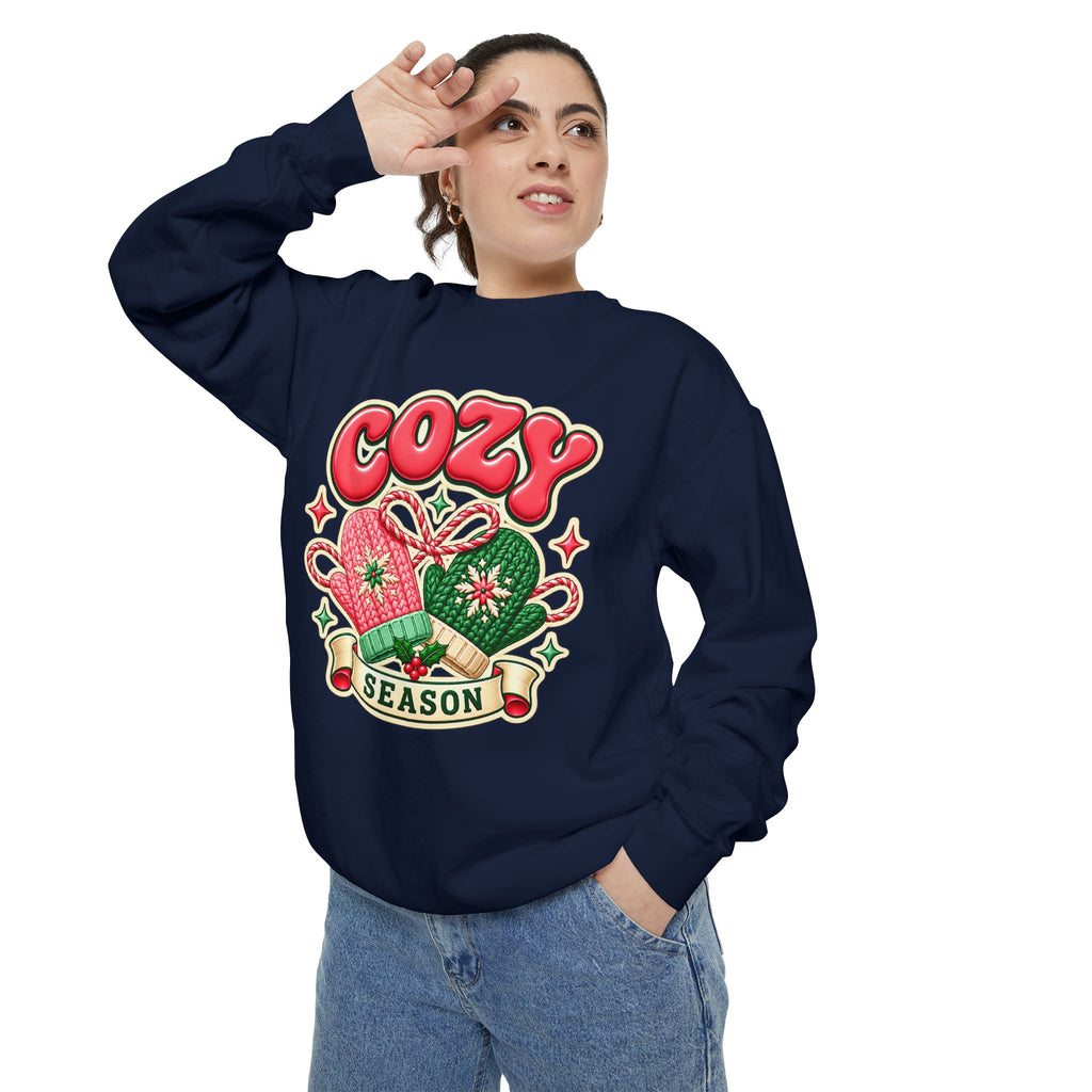 Cozy Season Christmas Sweatshirt 🧤🎄☕️