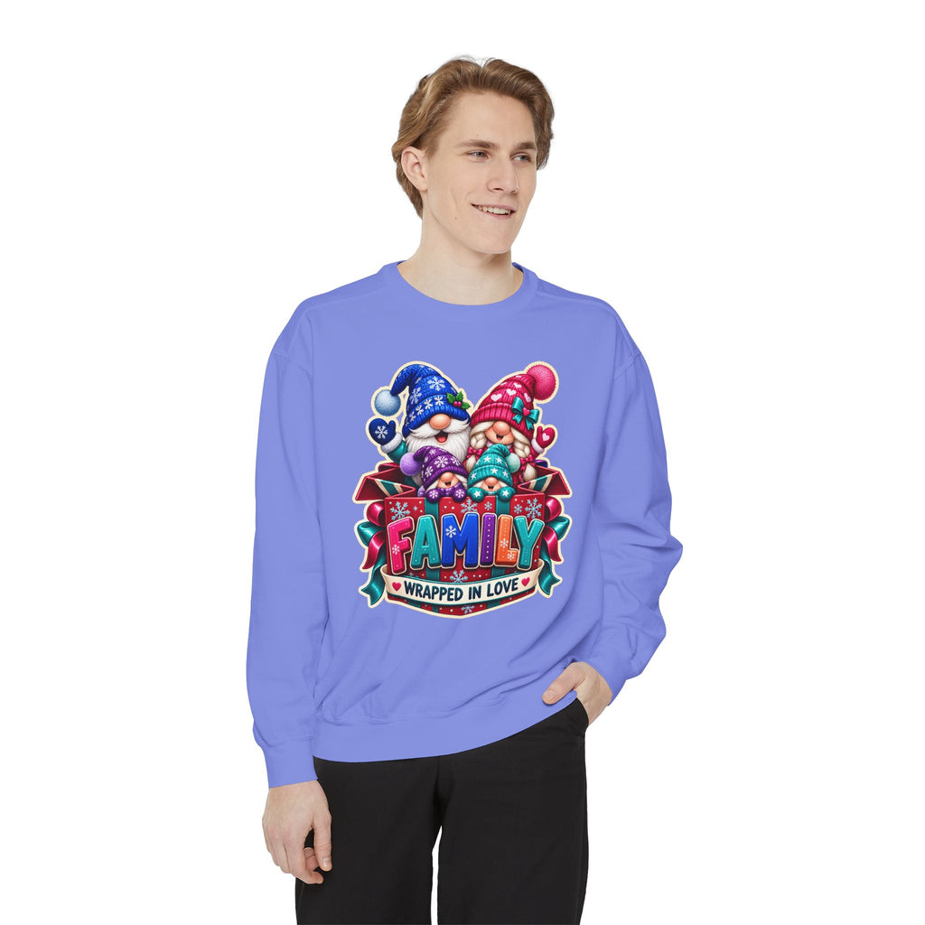 Family Wrapped in Gnome Love Christmas Sweatshirt