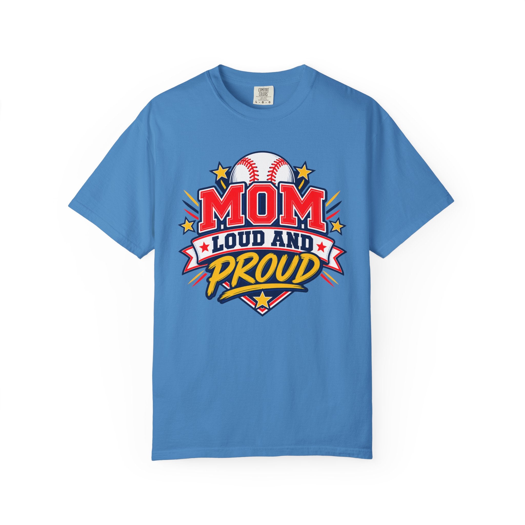 Baseball Mom Loud and Proud Comfort Colors® Tee ⚾️💙