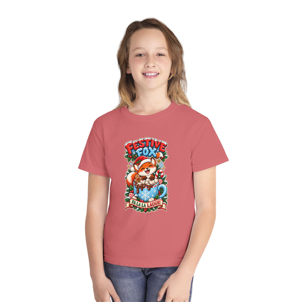 Festive Fox “Fala La Laugh!” Youth Christmas Tee