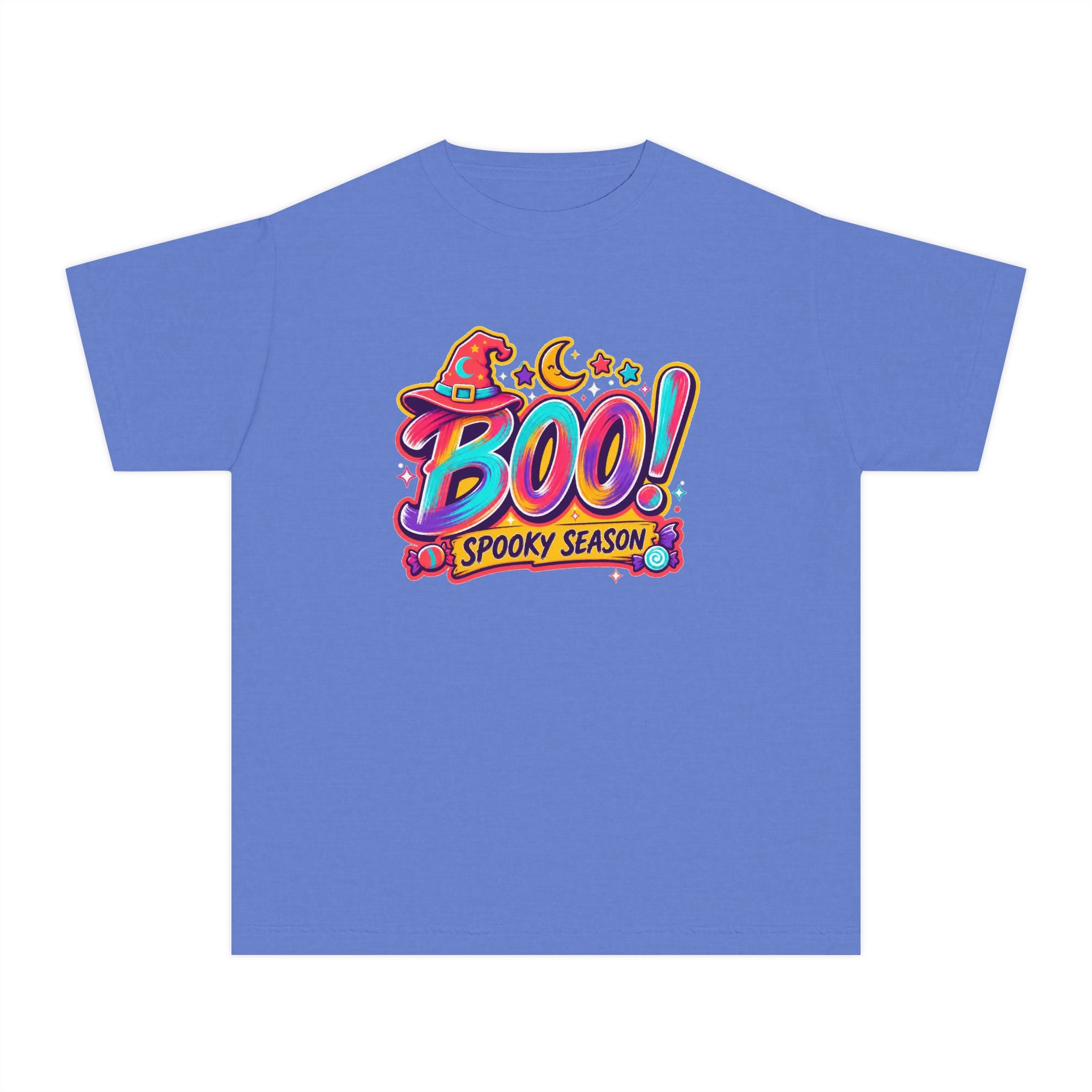 🎃 BOO! Spooky Season Youth Retro Tee ✨