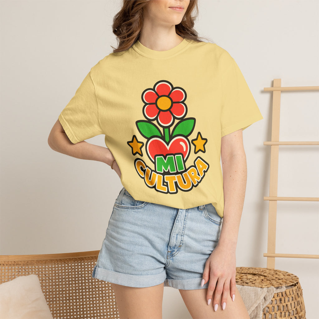 Mi Cultura Latino Heritage Heavyweight Tee 🌺❤️