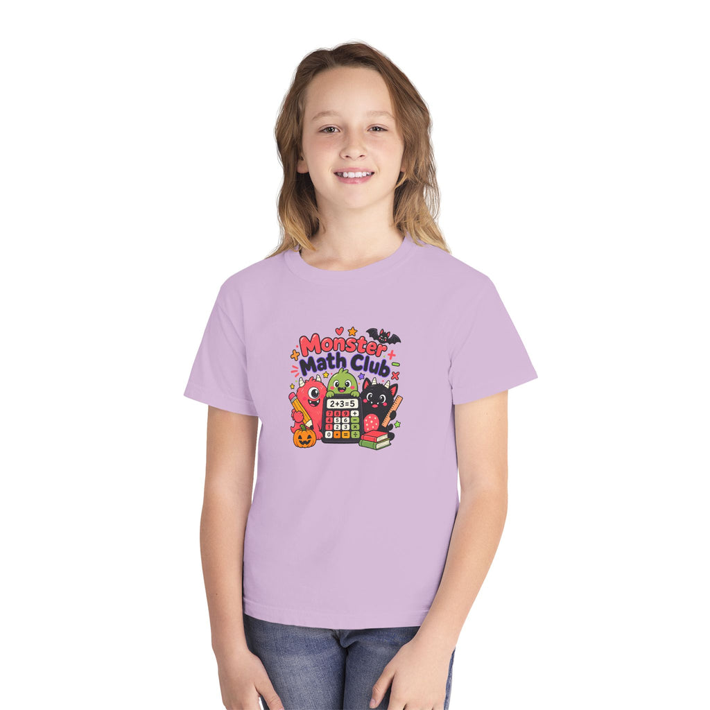 🎃 Monster Math Club Halloween Youth Retro Tee 🧮👻