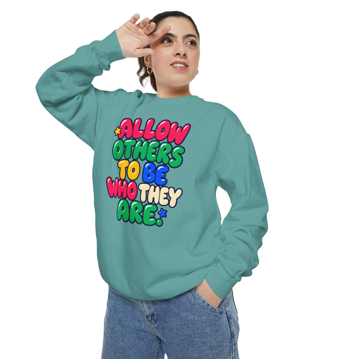 Allow Others to Be Who They Are Sweatshirt | Kindness & Acceptance Crewneck 🌼💛